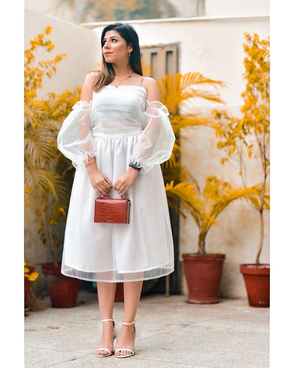 Classy White Frock