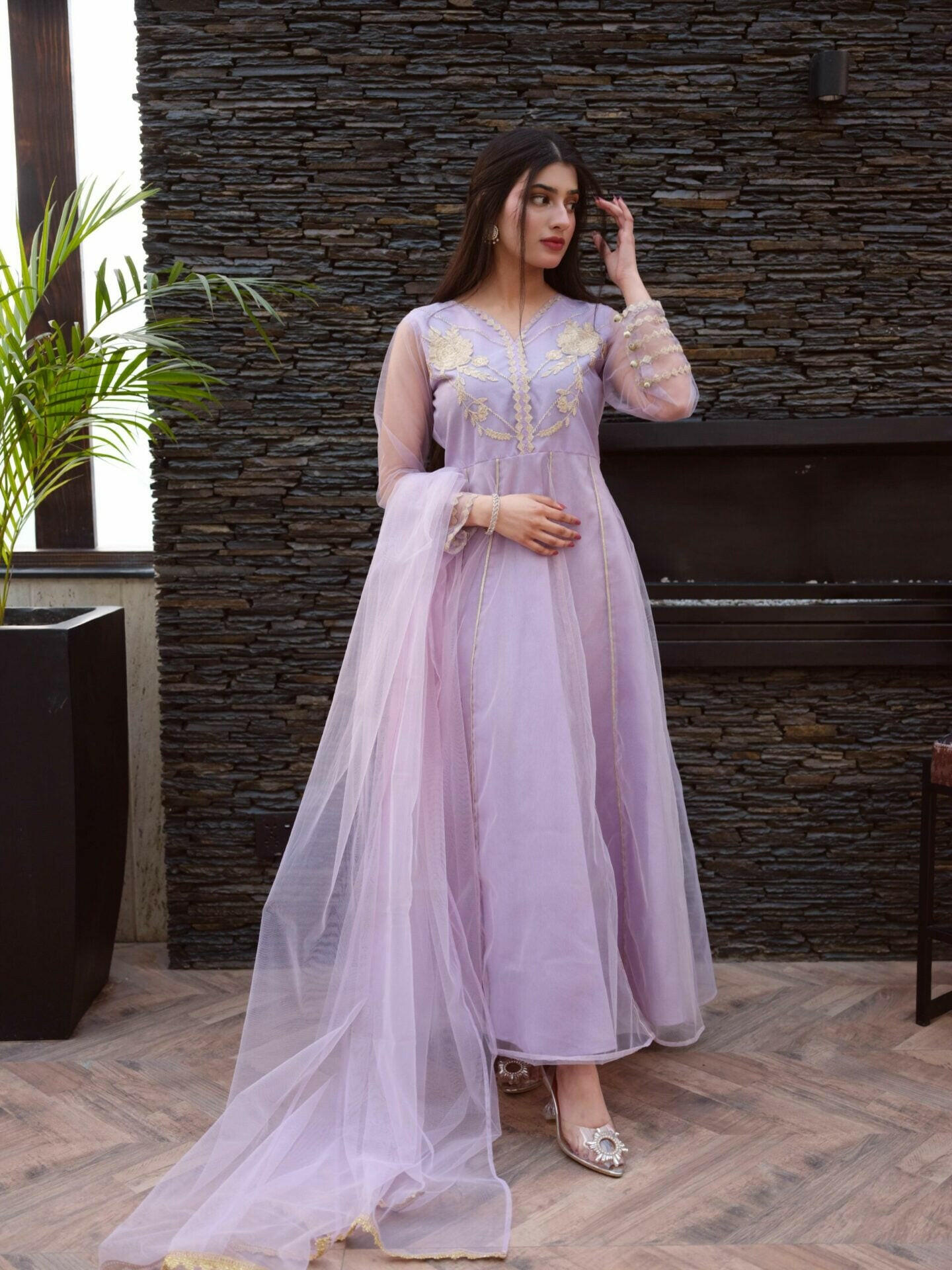 CAMELIA 2PC(FROCK+DUPATTA)