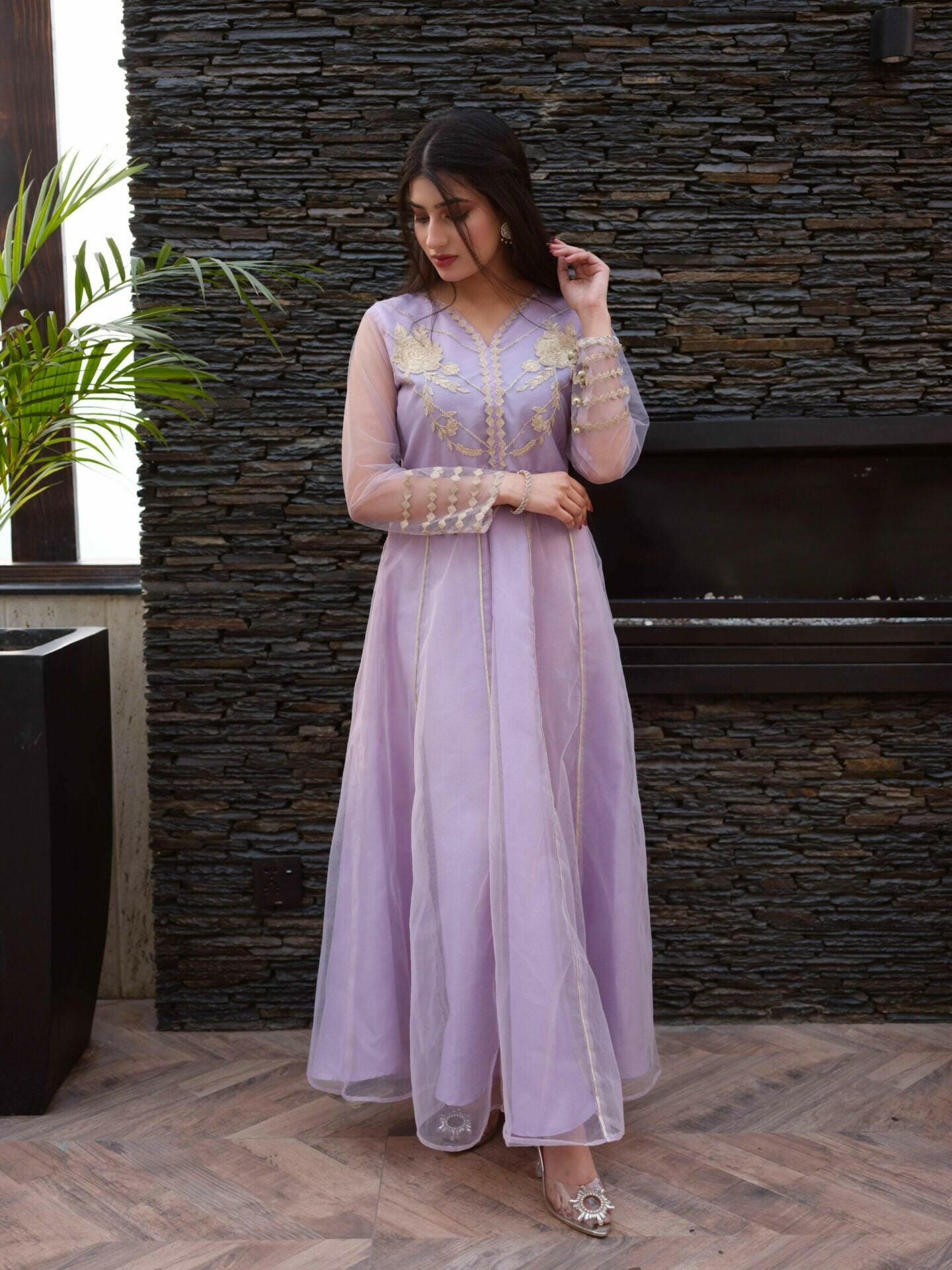 CAMELIA 2PC(FROCK+DUPATTA)