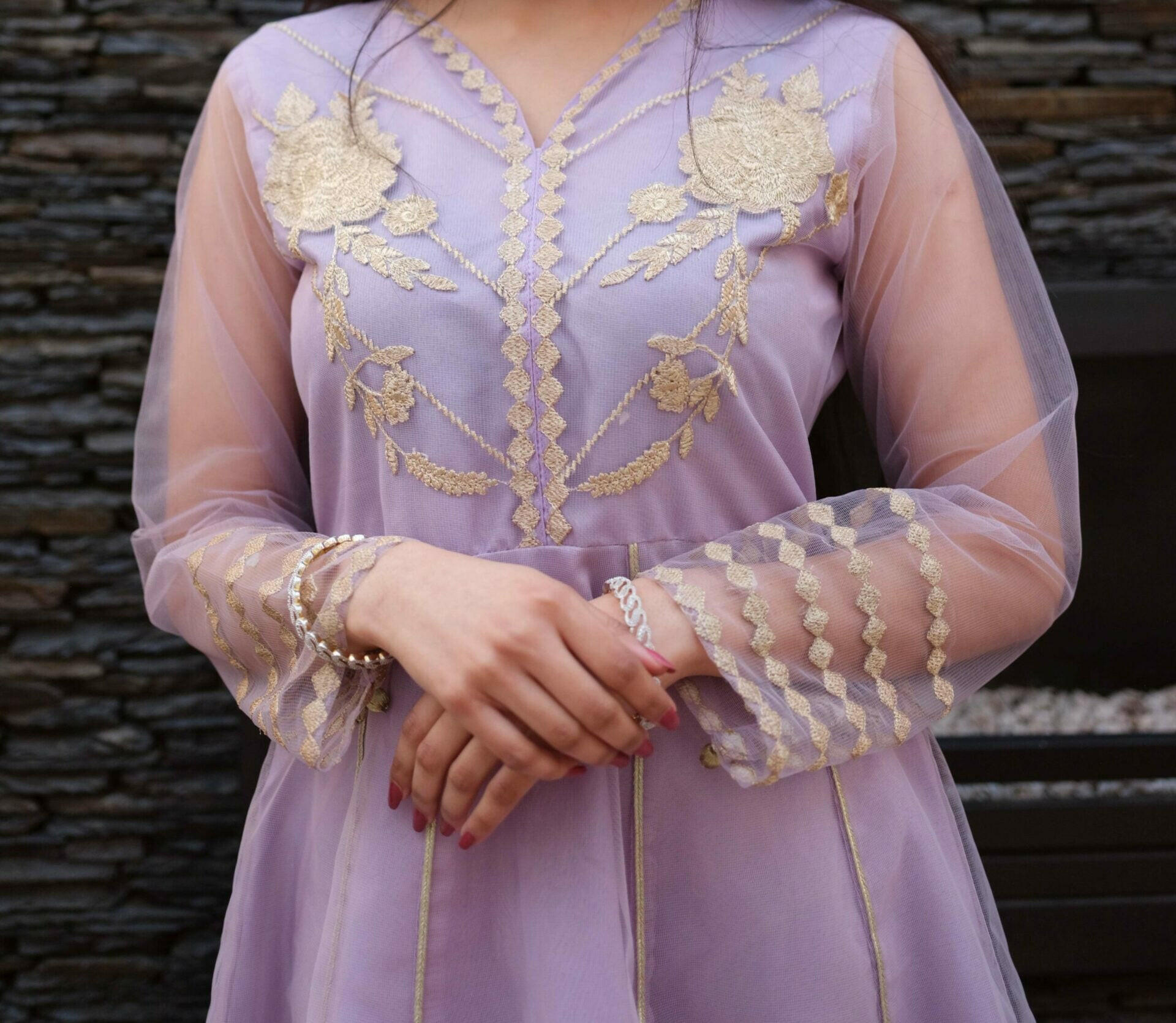 CAMELIA 2PC(FROCK+DUPATTA)