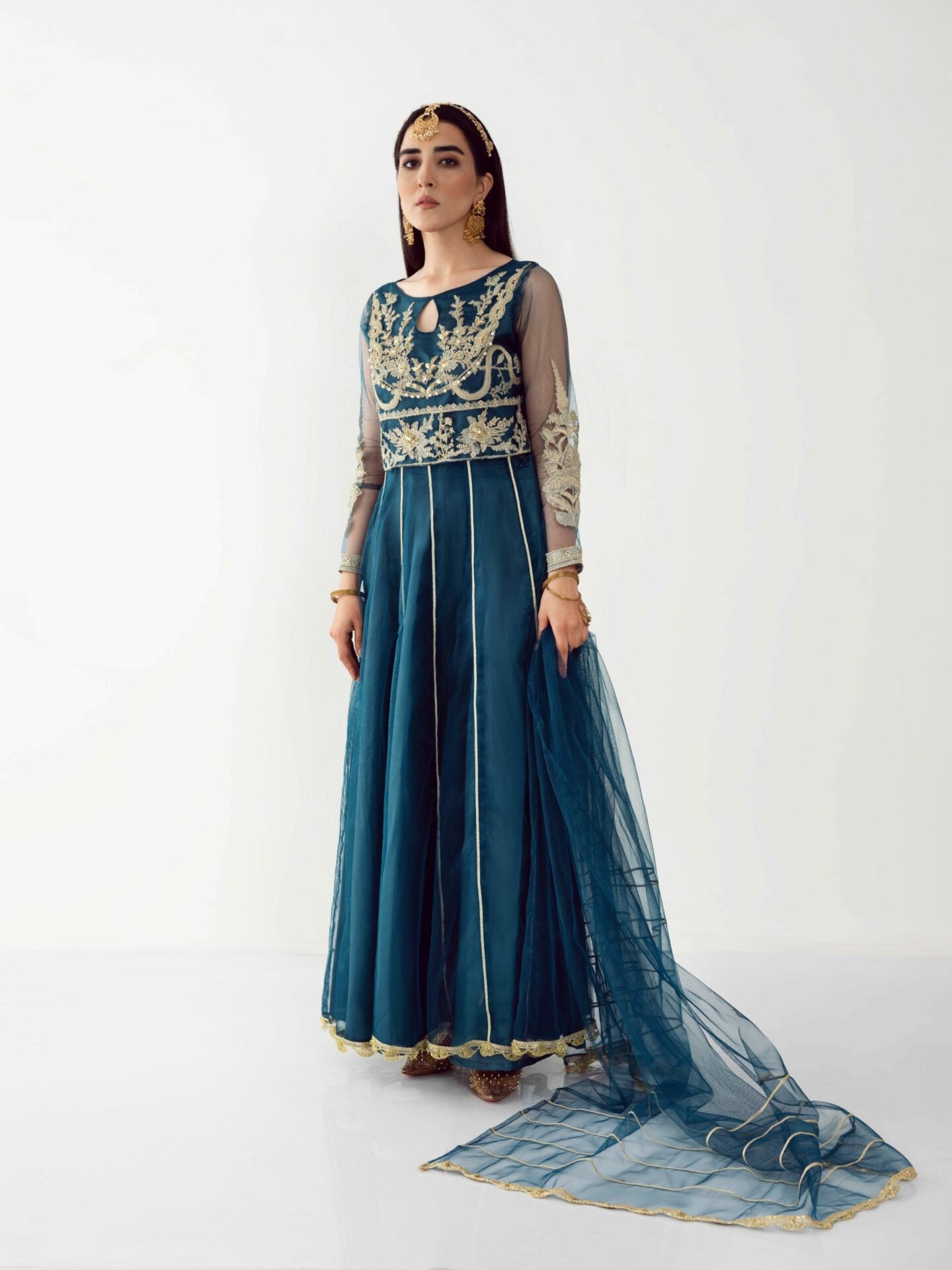 zalyá 2pc ( Frock+Dupatta )