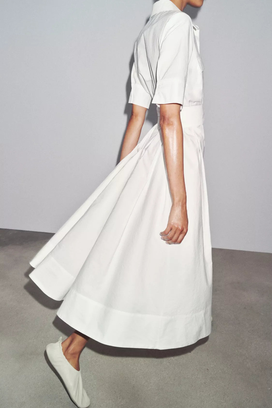 Poplin white