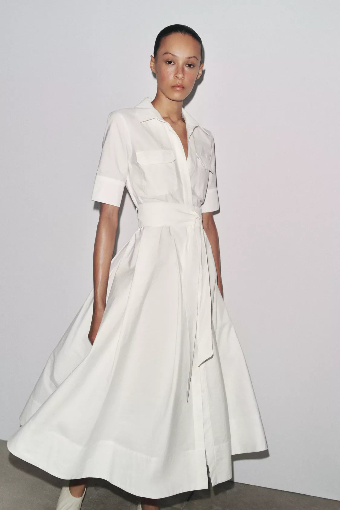 Poplin white